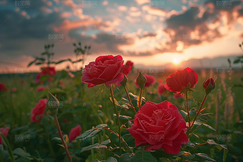 月季花玫瑰欧月素材