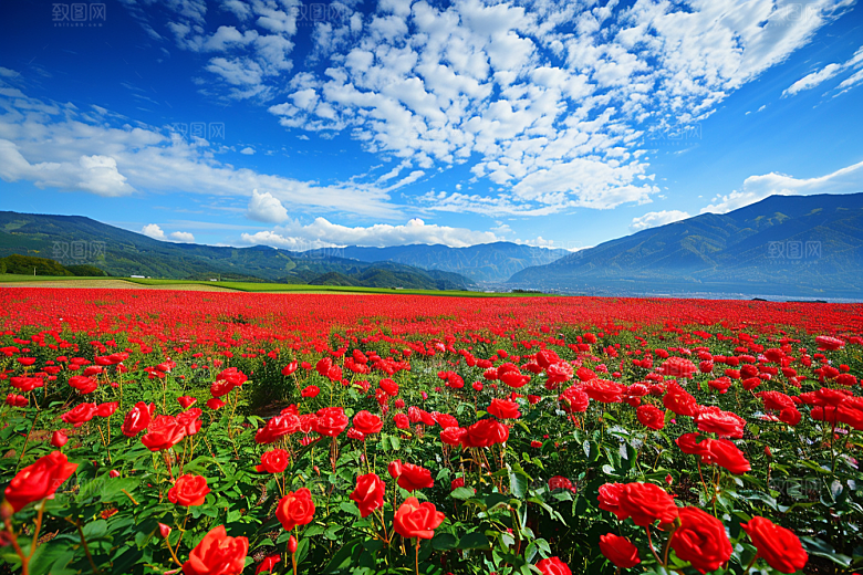 月季花藤月彩色素材