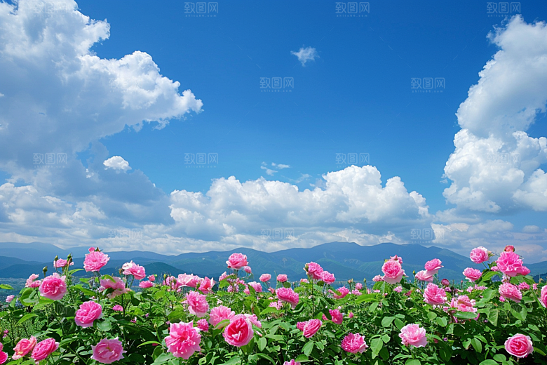 月季花植物彩色素材