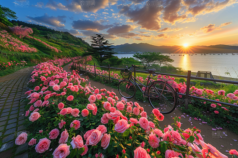 月季花花卉唯美素材