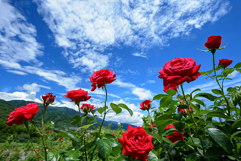 月季花欧月玫瑰素材