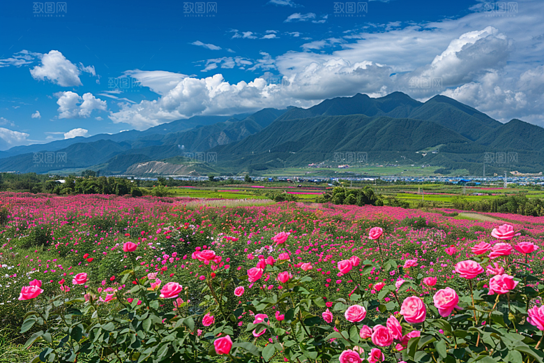 月季花玫瑰花朵素材