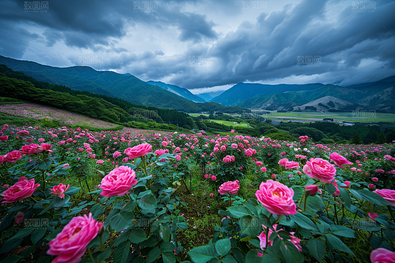 月季花彩色欧月素材