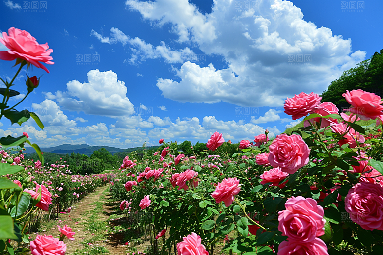 月季花花卉蔷薇素材