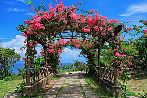 月季花植物藤月素材