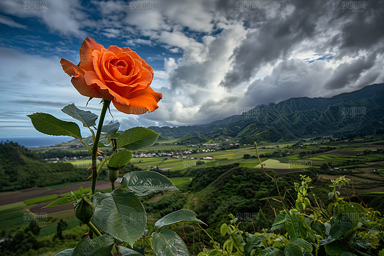 月季花玫瑰欧月素材