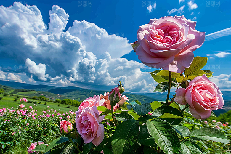 月季花唯美花卉素材