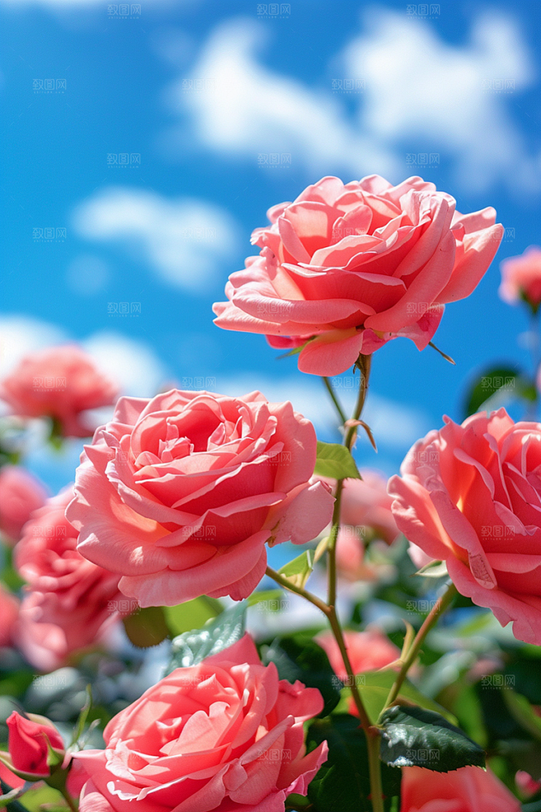 月季花欧月玫瑰素材
