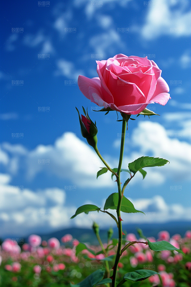 月季花唯美蔷薇素材