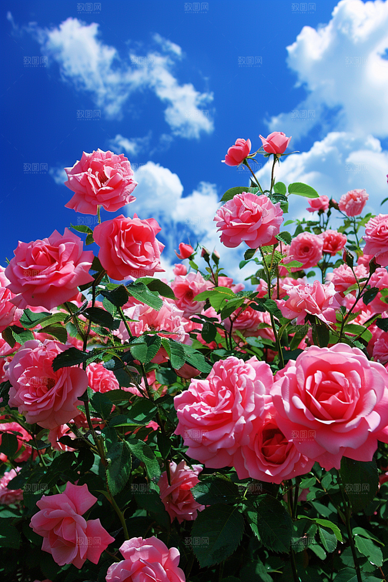 月季花蔷薇欧月素材