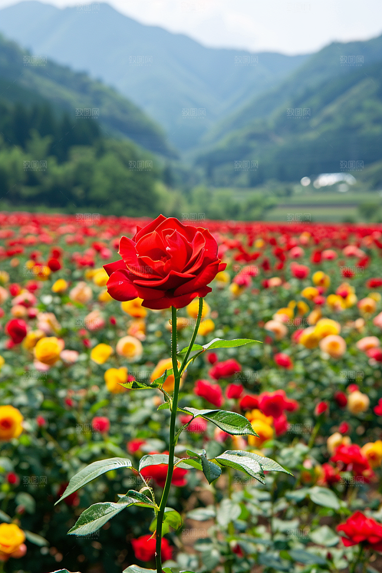 月季花唯美蔷薇素材