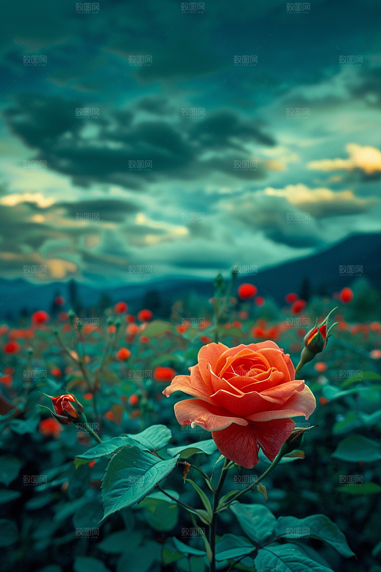 月季花花朵蔷薇素材