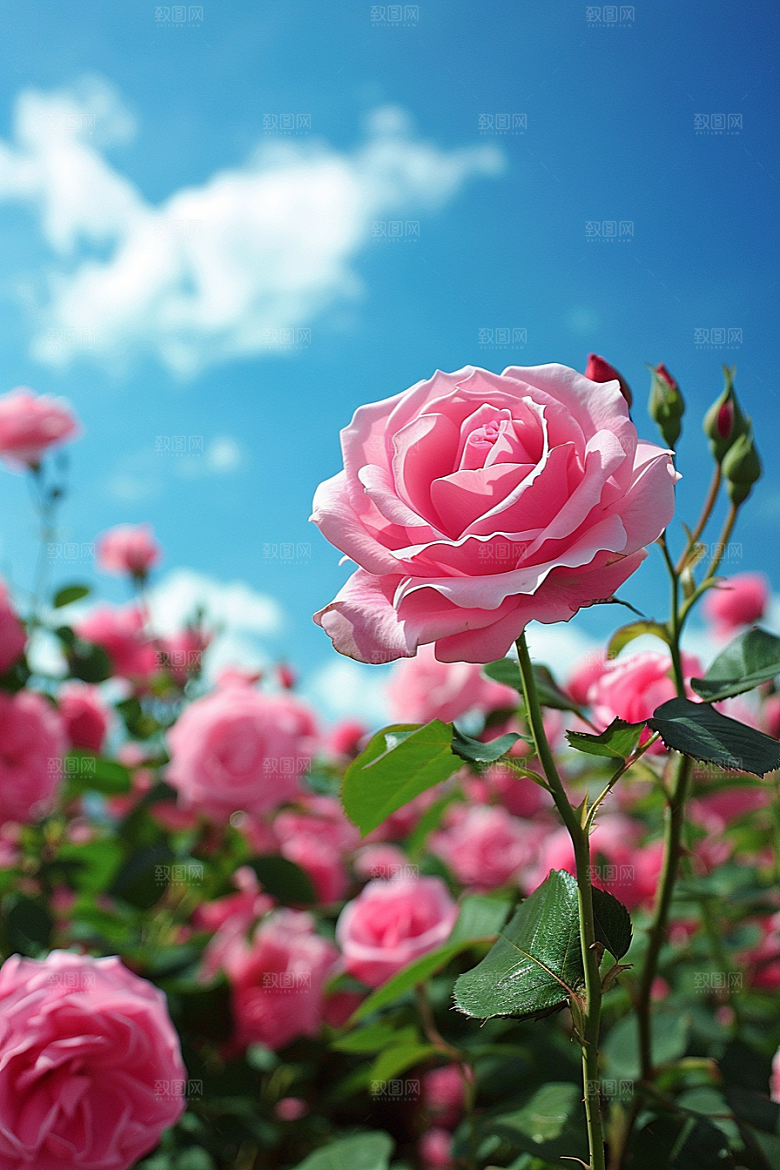 月季花玫瑰彩色素材