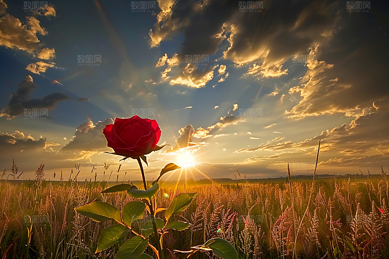 月季花花卉玫瑰素材