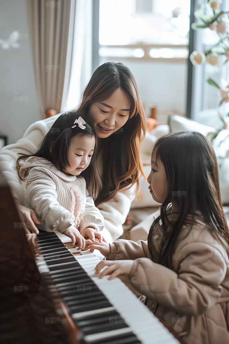 乐器培训教育音乐老师摄影图