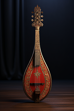 琵琶传统乐器音乐摄影图