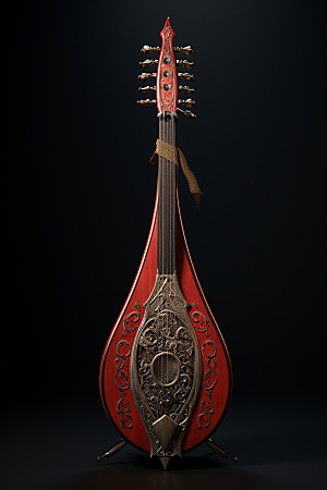 琵琶民乐传统乐器摄影图