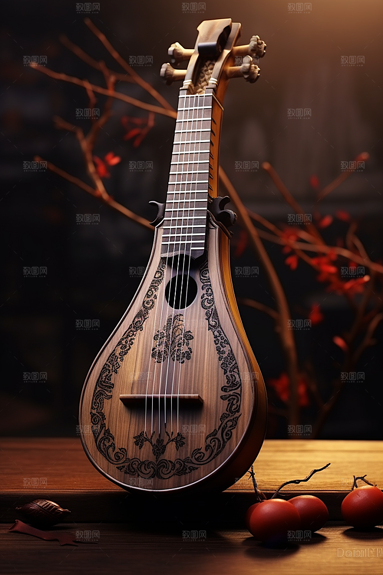 琵琶音乐古风摄影图