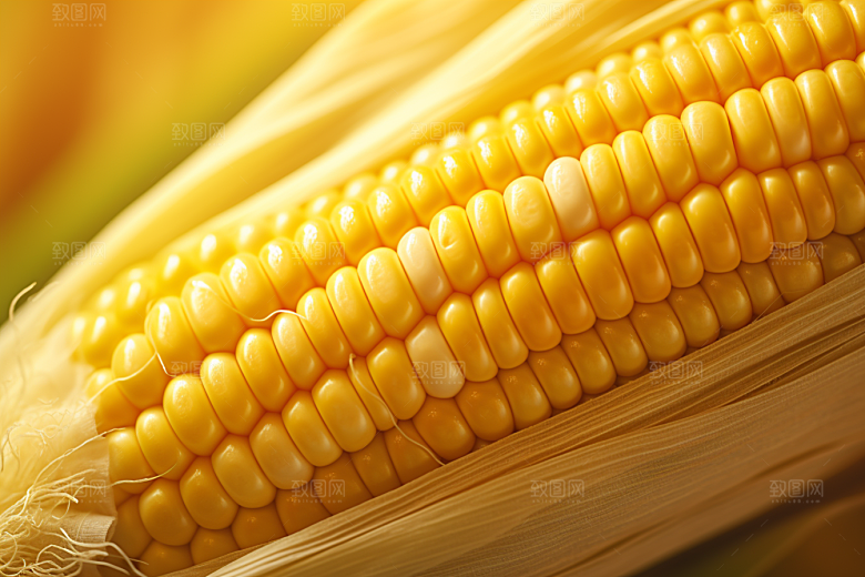 玉米丰收收获食材摄影图