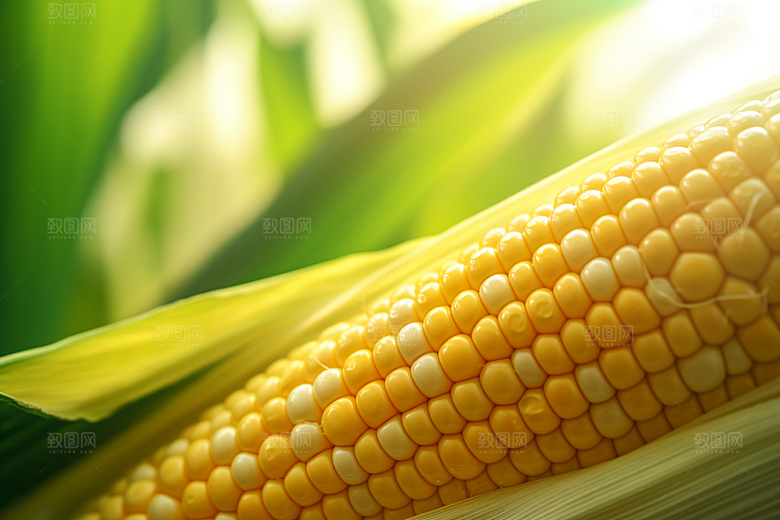 玉米丰收食材收获摄影图