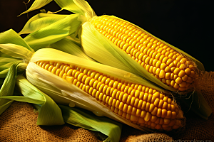 玉米丰收农业农田摄影图