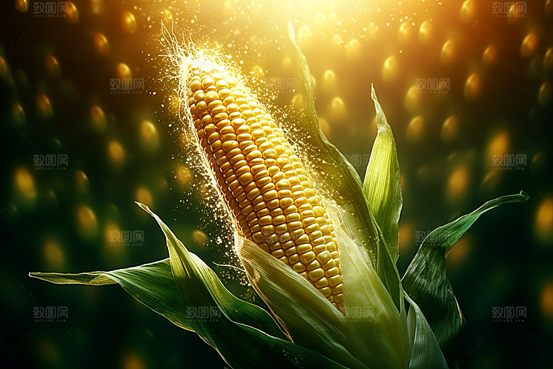 玉米丰收粮食高清摄影图