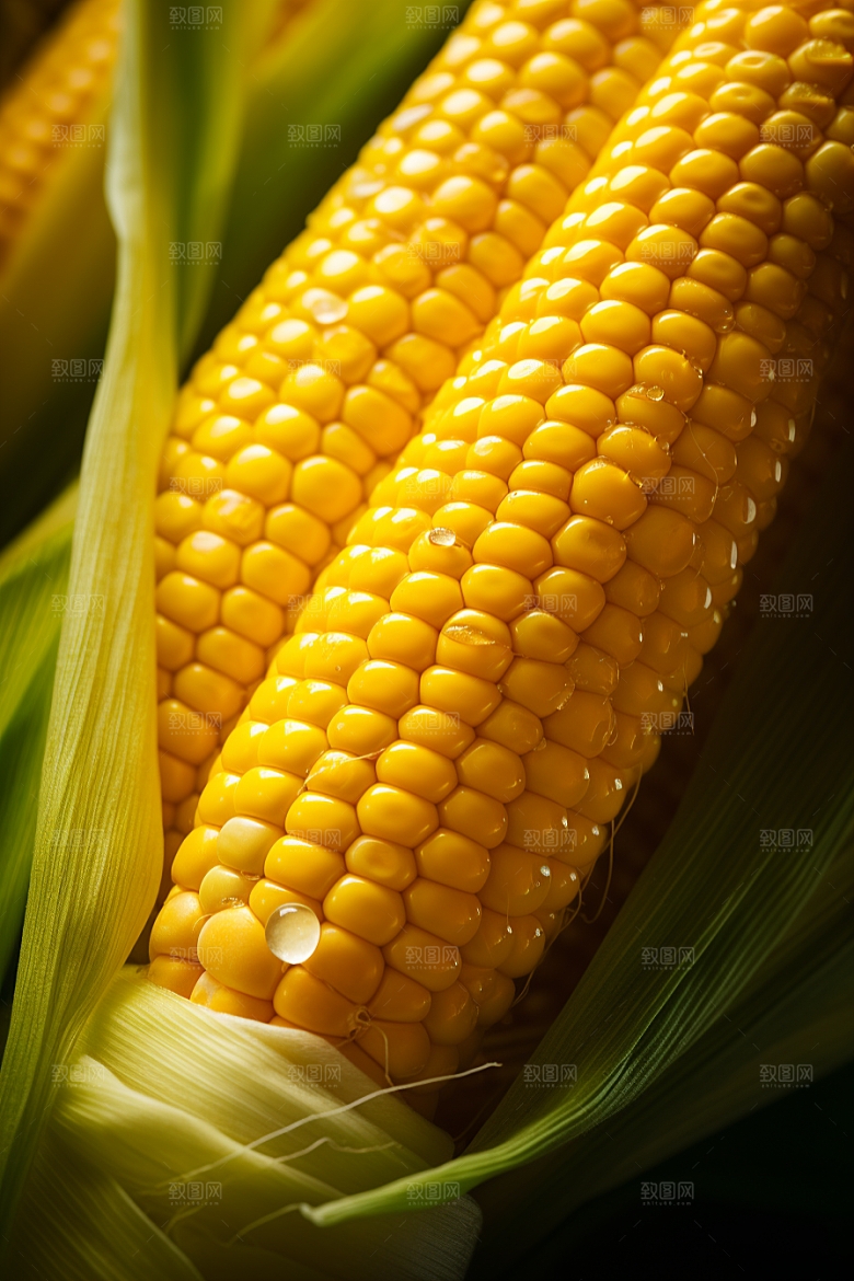 玉米丰收食材植物摄影图