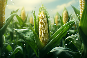 玉米丰收农业高清摄影图