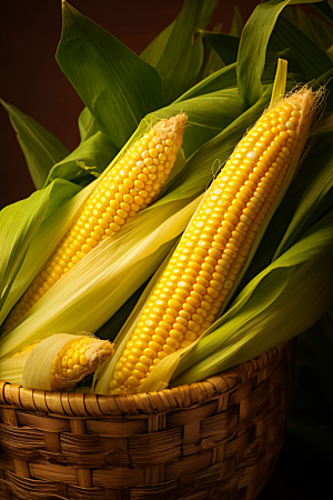 玉米丰收高清植物摄影图