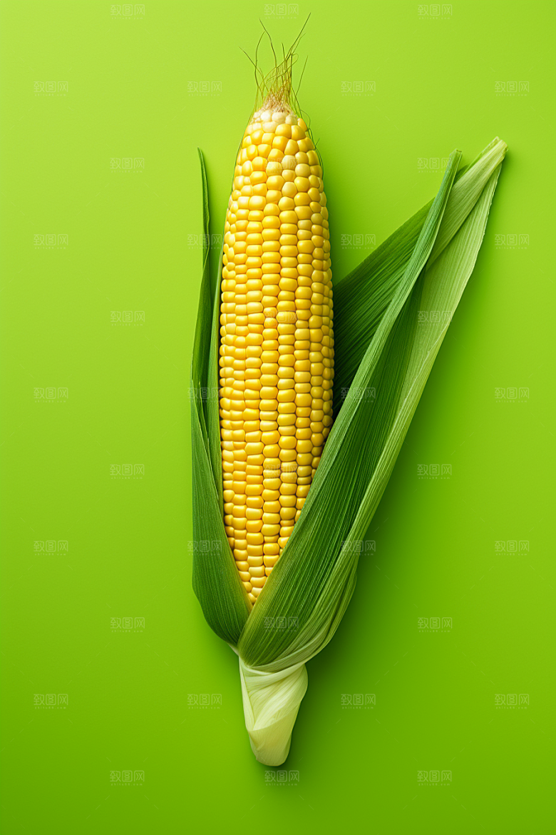 玉米丰收特写植物摄影图