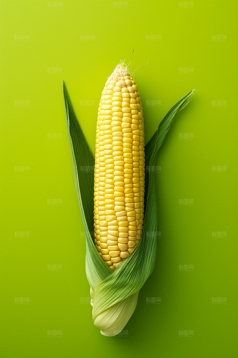 玉米丰收粮食食材摄影图