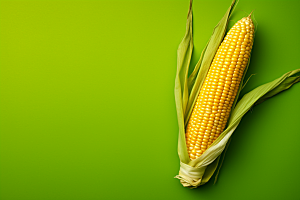 玉米丰收收获农田摄影图