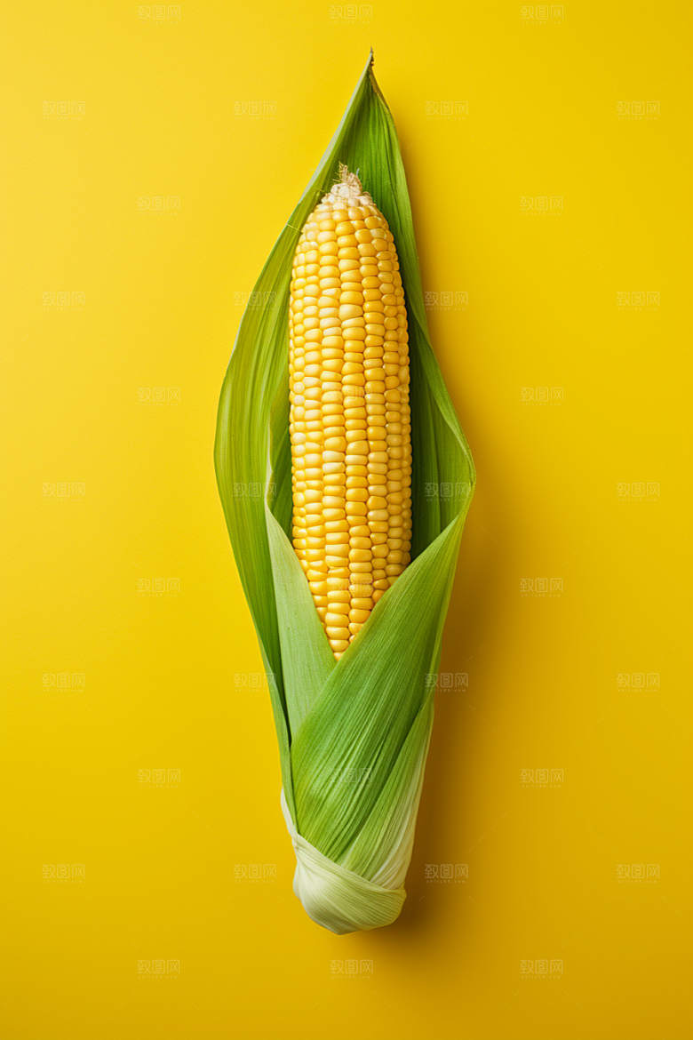 玉米丰收粮食植物摄影图