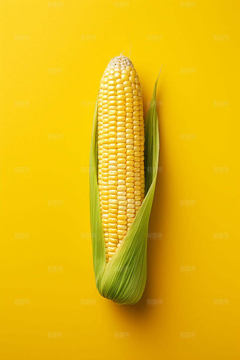 玉米丰收苞米粮食摄影图