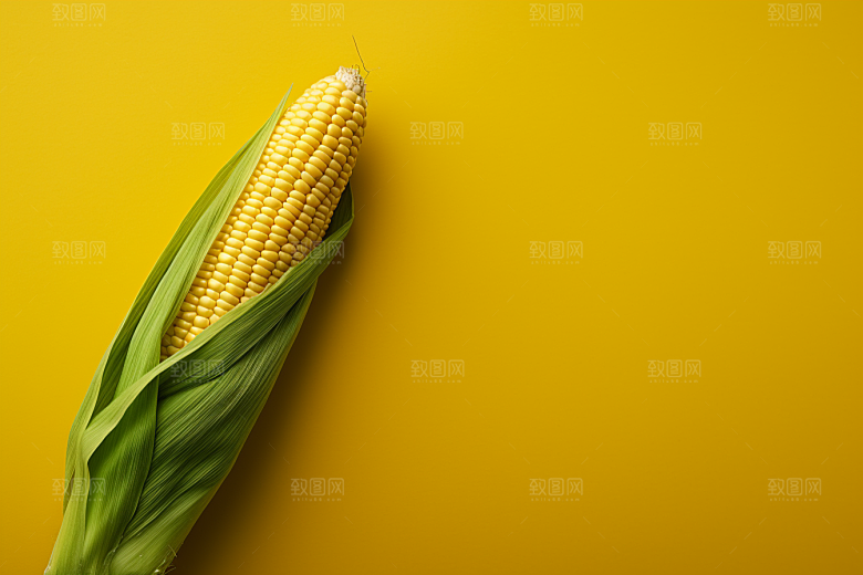 玉米丰收苞米粮食摄影图