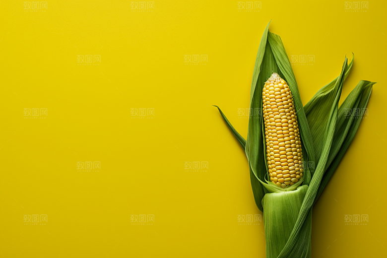 玉米丰收特写植物摄影图