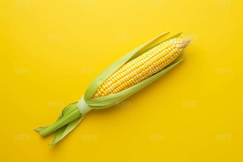 玉米丰收植物食材摄影图