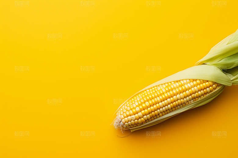 玉米丰收粮食收获摄影图