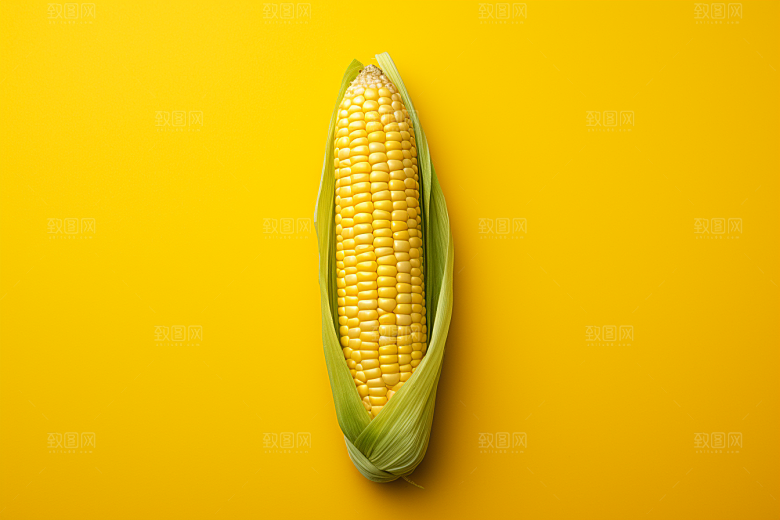 玉米丰收农田粮食摄影图
