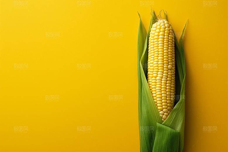 玉米丰收收获粮食摄影图