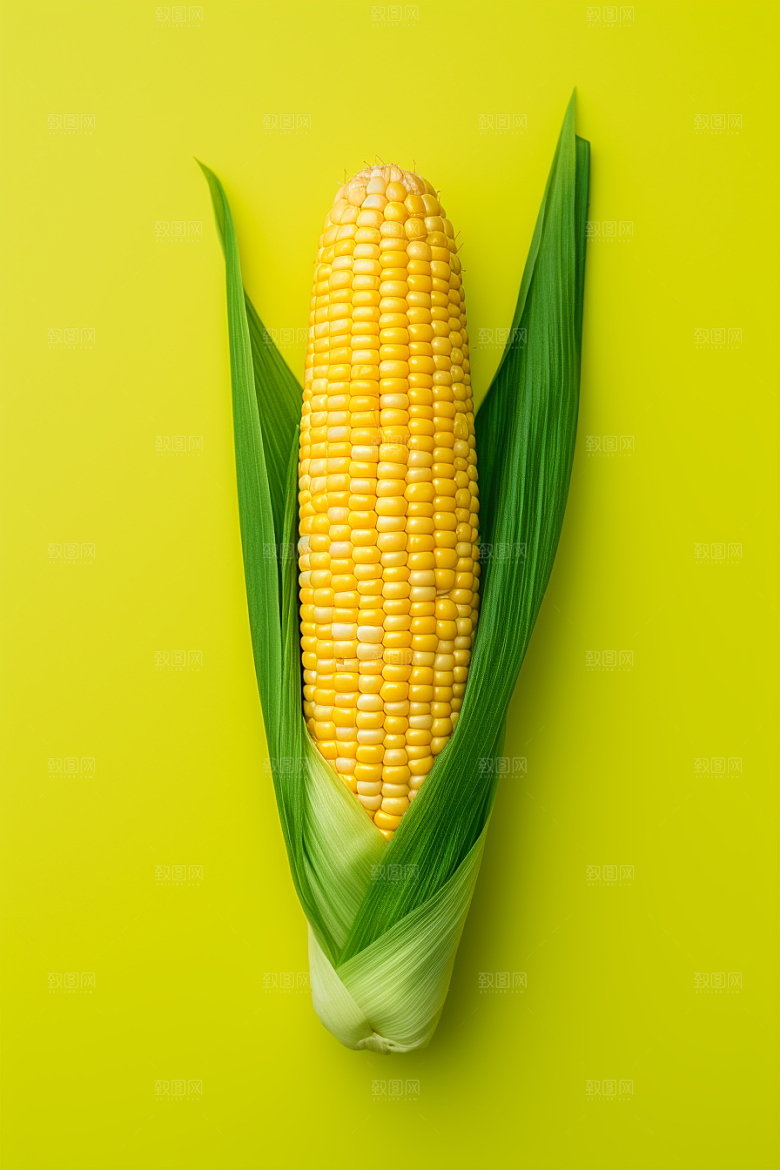 玉米丰收粮食田野摄影图