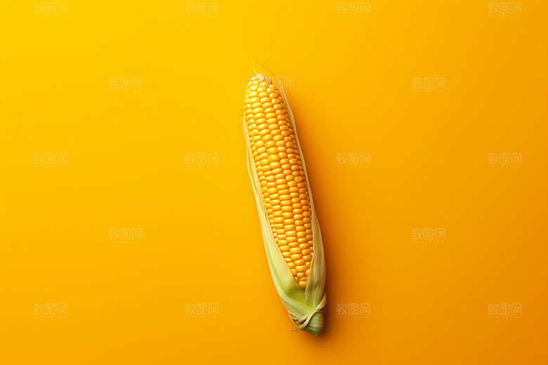 玉米丰收苞米食材摄影图