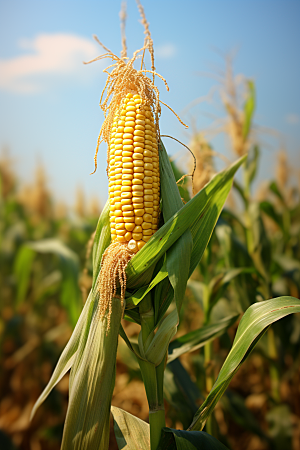 玉米丰收农业食材摄影图