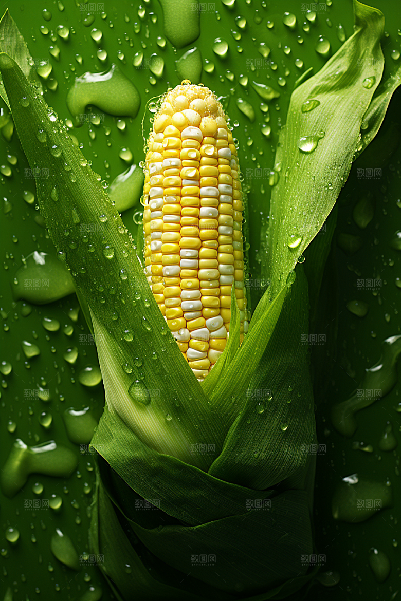 玉米丰收特写植物摄影图