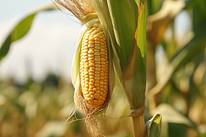 玉米丰收农业收获摄影图