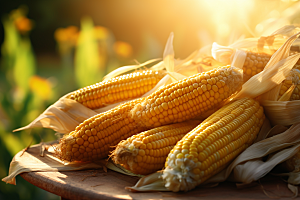 玉米丰收农田高清摄影图