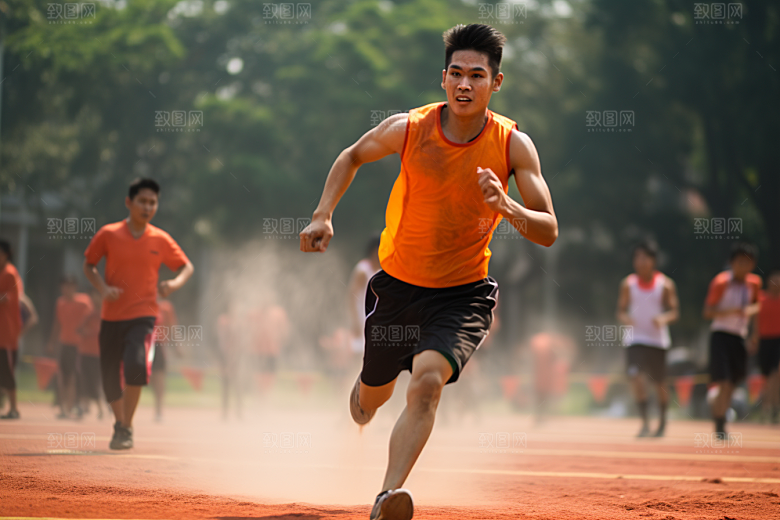 运动会人物肖像形象青少年摄影图