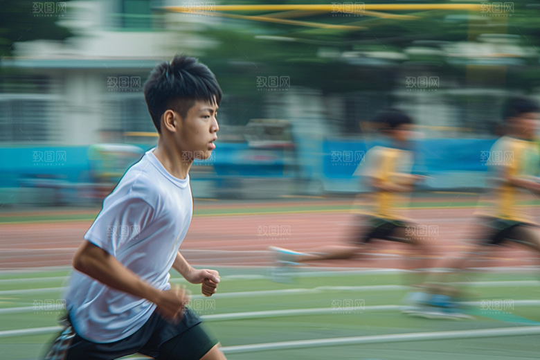 运动会人物肖像高清健身摄影图