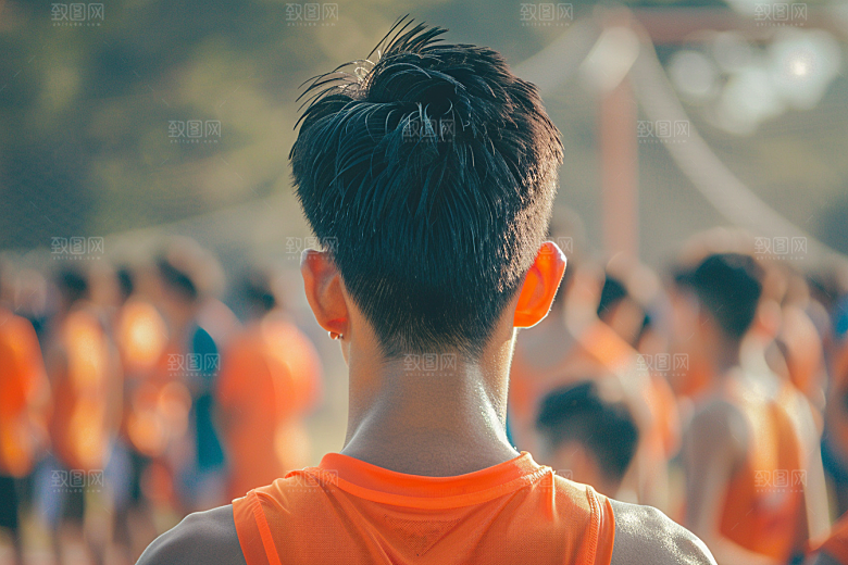 运动会人物肖像活力高清摄影图