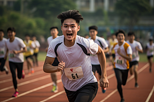 运动会人物肖像高清健身摄影图